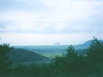 小谷城から見た琵琶湖